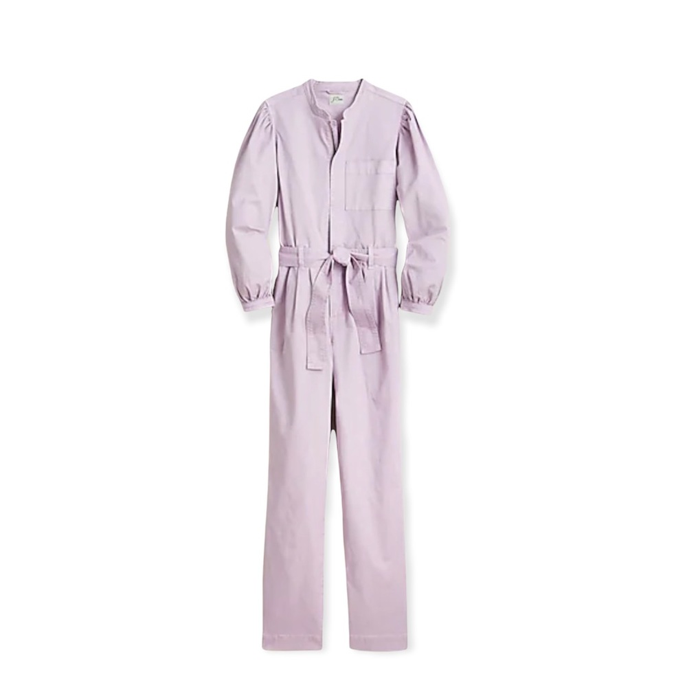J. Crew Puff-sleeve chino jumpsuit